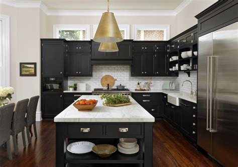 black stainless steel and white cabinet ideas|black cabinets with white base.